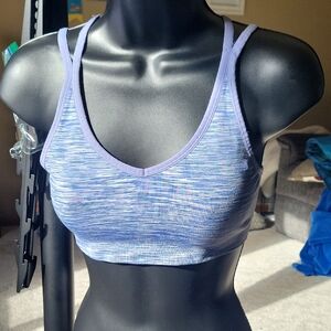 Stylish Heathered Blue Sports Bra